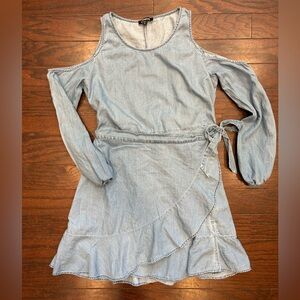 Express Denim Blue Sleeveless Top